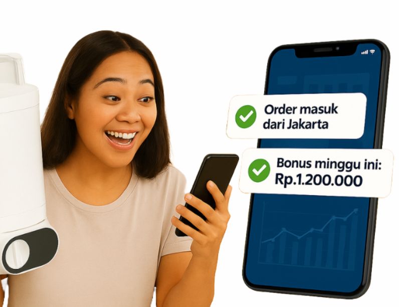 Air alkali dengan pH 8,5–9, mengandung Vanadium, Magnesium, dan Kalsium, serta menyaring bakteri dan klorin